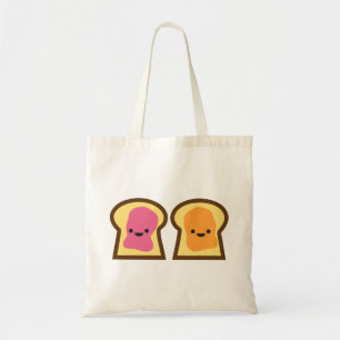 Peanut Butter & Jelly Toast Friends Canvas tas