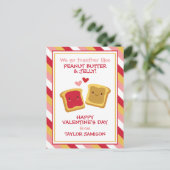 Peanut Butter & Jelly Valentijnsdag Card Briefkaart (Staand voorkant)
