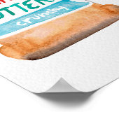 Peanut Butter & Jelly Waterverf Art Poster (Hoek)