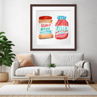 Peanut Butter & Jelly Waterverf Art
