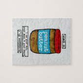 Peanut Butter Jigzaag Puzzle - Funny Food Legpuzzel (Horizontaal)