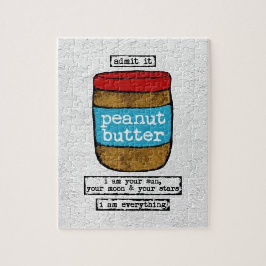 Peanut Butter Jigzaag Puzzle - Funny Food Legpuzzel (Verticaal)