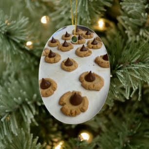 Peanut Butter Kiss Cookies Keramisch Ornament