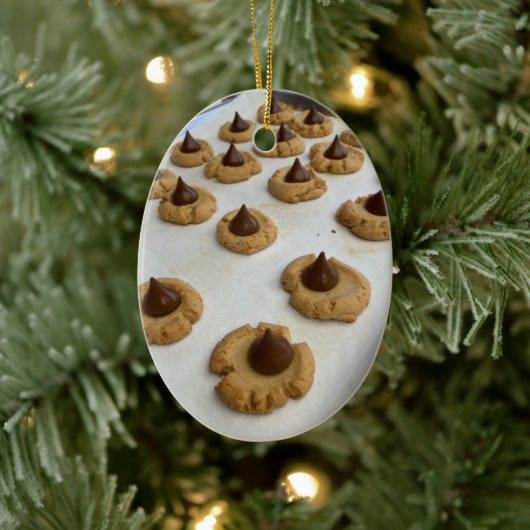 Peanut Butter Kiss Cookies Keramisch Ornament (Boom)