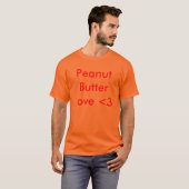 Peanut Butter Love <3 T-shirt (Voorkant volledig)