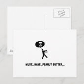 Peanut Butter Lover Briefkaart (Voorkant / Achterkant)