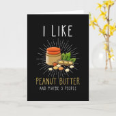 Peanut Butter Lover Gift grappig citaat Kaart (Gele Bloem)