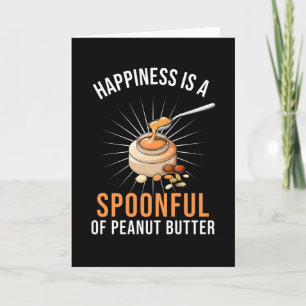 Peanut Butter Lover Gift grappig citaat Kaart