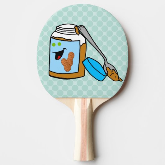 Peanut Butter Lover Ping Pong Paddle Tafeltennisbatje (Voorkant)