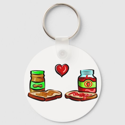 Peanut Butter Loves Jelly Sleutelhanger (Voorkant)