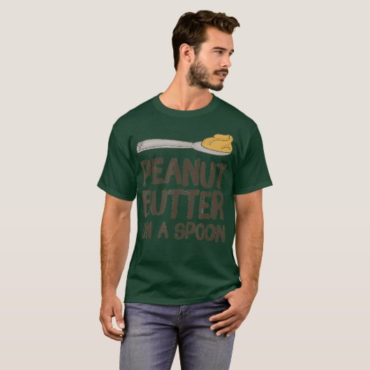 Peanut Butter on a Spoon Peanut Butter Lovers T-shirt (Voorkant volledig)