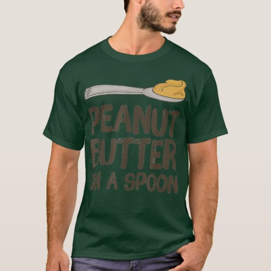 Peanut Butter on a Spoon Peanut Butter Lovers T-shirt (Voorkant)