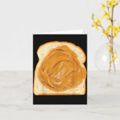 Peanut Butter On Bread Slice Costume Halloween Foo Kaart (Gele Bloem)