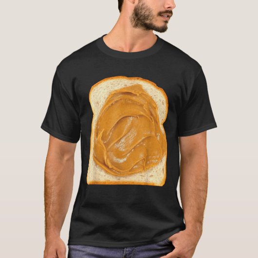 Peanut Butter On Bread Slice Costume Halloween Foo T-shirt (Voorkant)