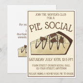 Peanut Butter Pie Social Party Dessert Bake Sale Kaart (Voorkant / Achterkant)
