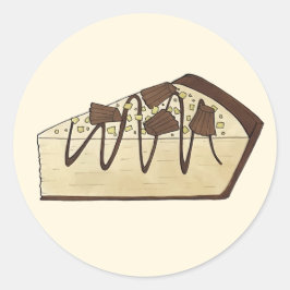 Peanut Butter Pie Social Party Dessert Bake Sale Ronde Sticker