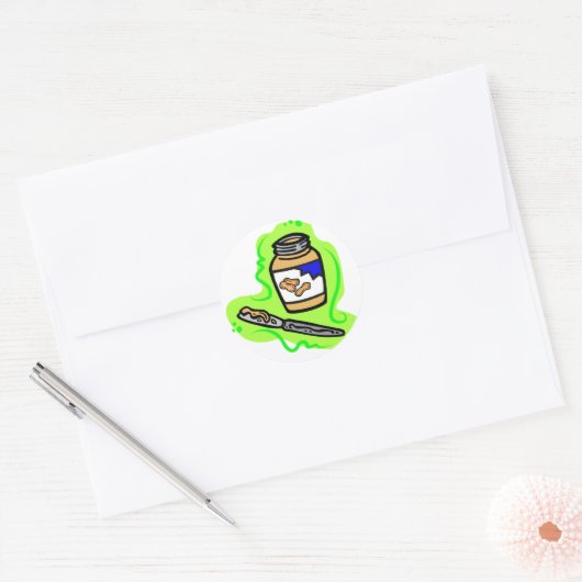 Peanut Butter Ronde Sticker (Envelop)