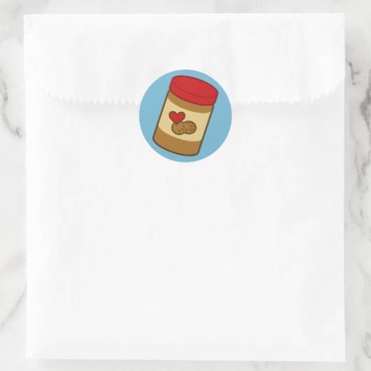 Peanut Butter Ronde Sticker (Tas)