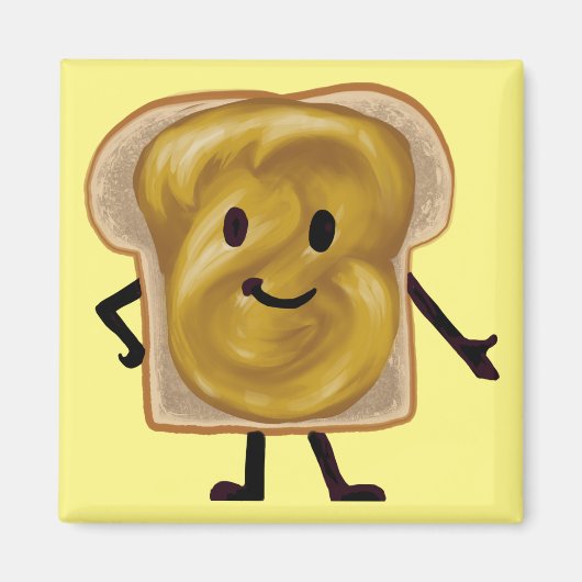 Peanut Butter Sandwich Buddy Magneet (Voorkant)