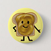 Peanut Butter Sandwich Buddy Ronde Button 5,7 Cm (Voorkant)