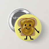 Peanut Butter Sandwich Buddy Ronde Button 5,7 Cm (Voorkant /achterkant)