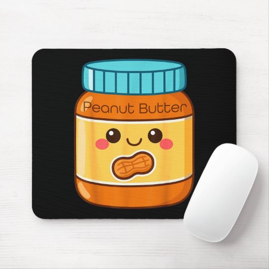 Peanut Butter Shirt Adult Men Women Kids Jelly Cos Muismat (Met muis)