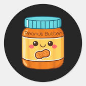 Peanut Butter Shirt Adult Men Women Kids Jelly Cos Ronde Sticker (Voorkant)