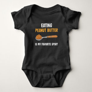 Peanut Butter Spoon Breakfast Favorite Sport Food Romper