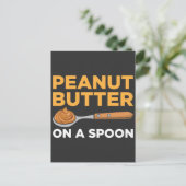 Peanut Butter Spoon Foodie Breakfast Briefkaart (Staand voorkant)