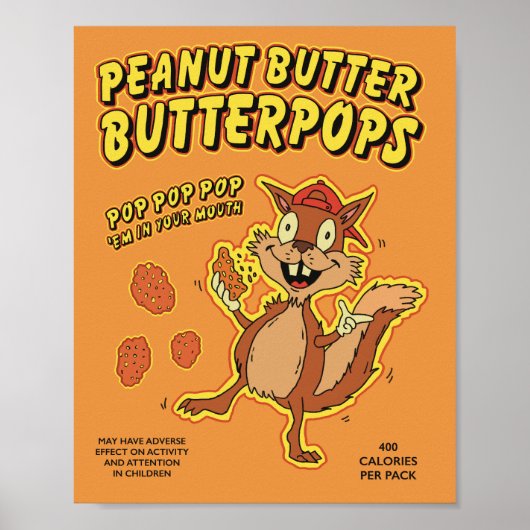 Peanut Butterpops Poster (Voorkant)