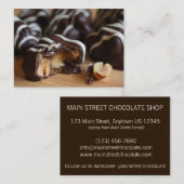 Peanut Cluster Chocolatier Chocolate Snoep Winkele Visitekaartje (Voorkant / Achterkant)