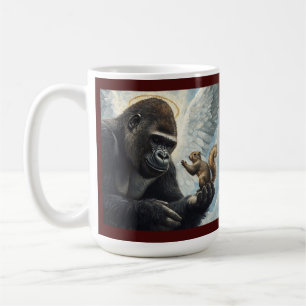 Peanut de Eekhoorn en Harambe Ontmoeten in de Heme Koffiemok