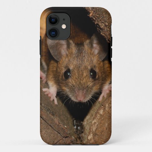 Peanut de Wood muis Case-Mate iPhone Case (Achterkant)
