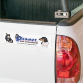 Peanut en Boogie adverteren Bumpersticker (Op Truck)