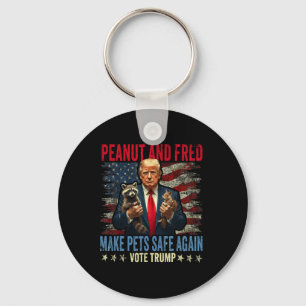 Peanut en Fred maken huisdieren weer veilig Trump  Sleutelhanger