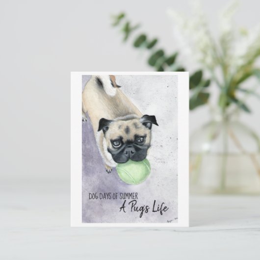 Peanut en haar Ball Briefkaart (Staand voorkant)