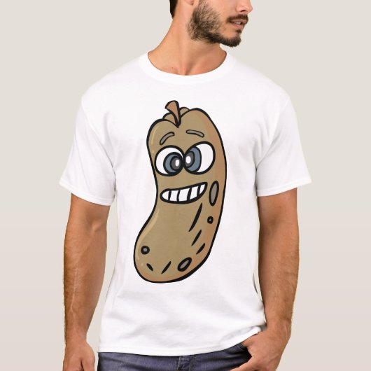 Peanut Face Nutty Humor T-shirt (Voorkant)