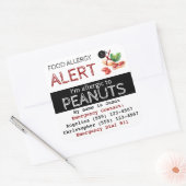 Peanut Food Allergy Sticker (Envelop)