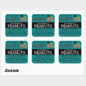 Peanut Food Allergy Sticker Blauwgroen (Vel)