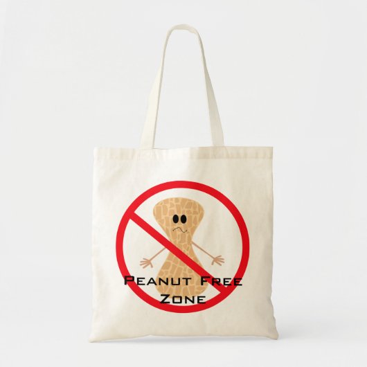 Peanut Free Allergy Bag Tote Bag (Voorkant)