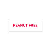 Peanut Free Allergy Friendly Zelfinktende Stempel (Design)