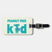 Peanut Free Kind Superheld Girl for Medical Kit Bagagelabel (Voorkant horizontaal)