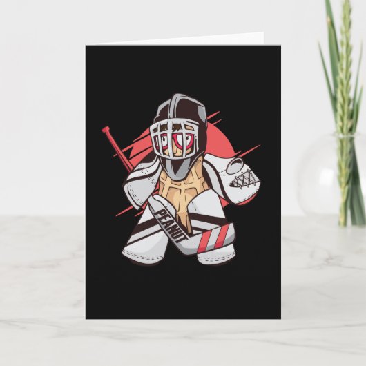 Peanut Hockey Goalie Kaart (Voorkant)