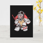 Peanut Hockey Goalie Kaart (Gele Bloem)