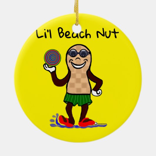 Peanut Little by Emmamm Afbeeldingen Keramisch Ornament (Achterkant)