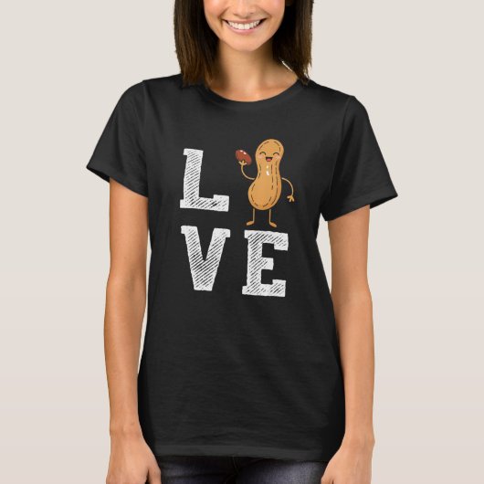 Peanut Love Peanut Lover Funny Peanut Cute Peanut T-shirt (Voorkant)