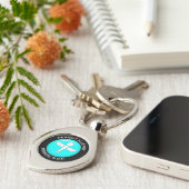 PEANUT Medical Alert Metal Sleutelhanger (Zijkant)