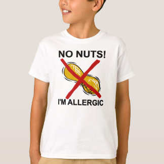 Peanut NO Nuts Ik ben allergisch T-shirt