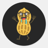 Peanut Ronde Sticker (Voorkant)