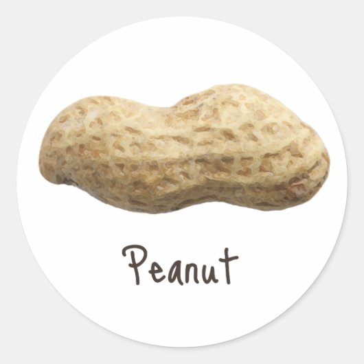 Peanut Ronde Sticker (Voorkant)